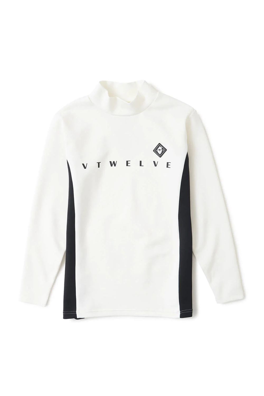 【26AW】【レディース】 OHSL MOCK / モノトーン バイカラー ロングスリーブ モックネックTシャツ (ホワイト)