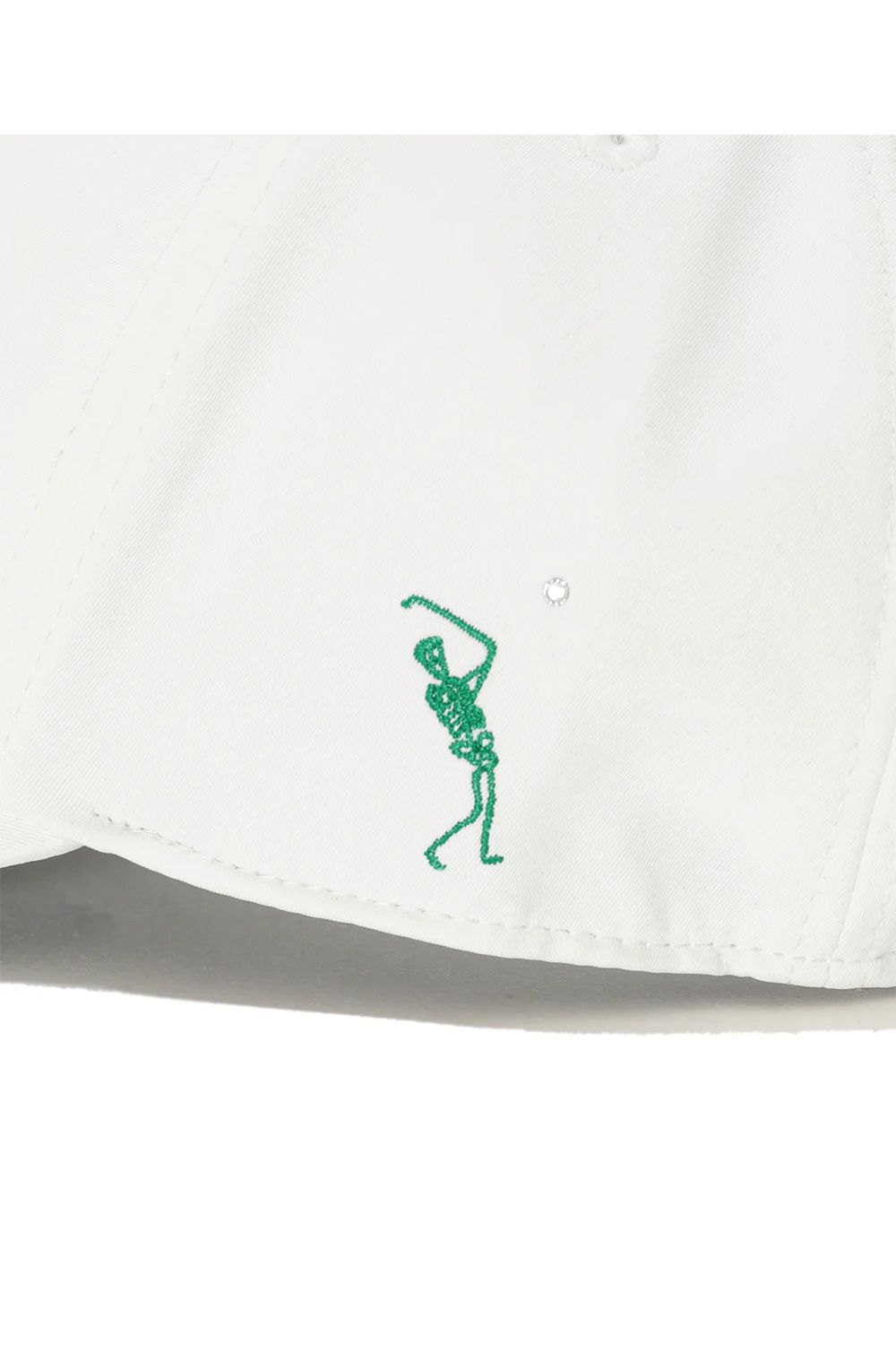 【26SS】 IRON SKULL CRYSTAL ACCENT CAP / アイアンスカル ブランドロゴ刺繍 ベースボールキャップ (アイボリー)