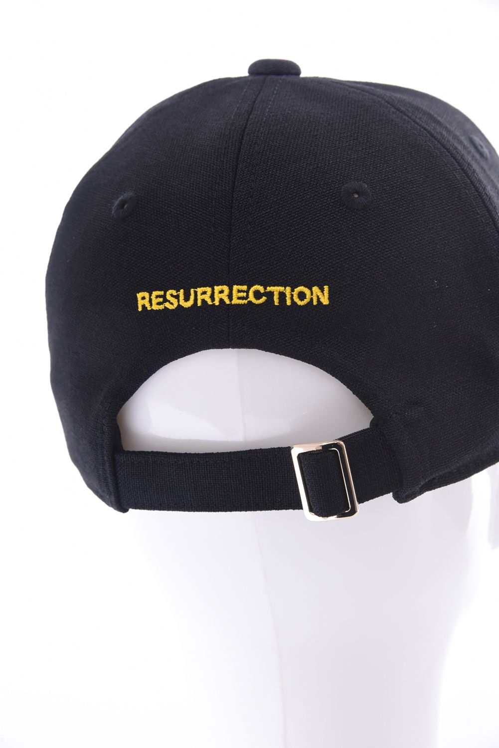 【26SS】 FIVE CONSECUTIVE CAP / リネンライク RRロゴ刺繍 キャップ (ブラック)