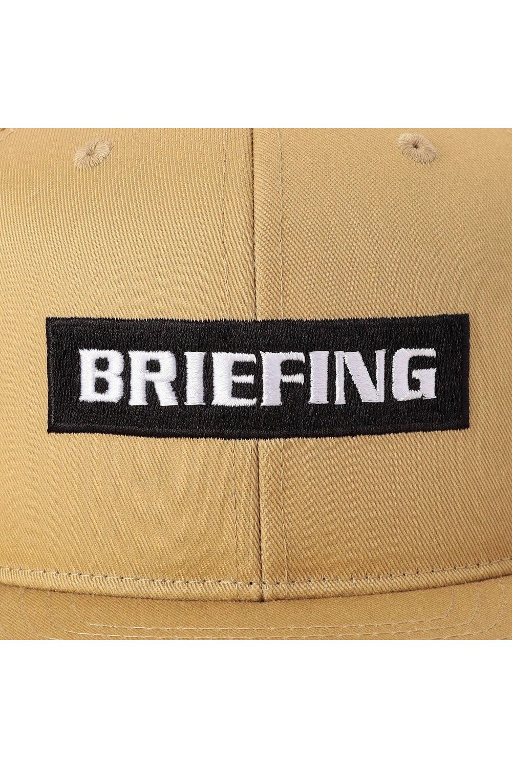 【26AW】 MEN’S BOX LOGO FLAT VISOR CAP / ボックスロゴ刺繍 フラットキャップ (ベージュ)
