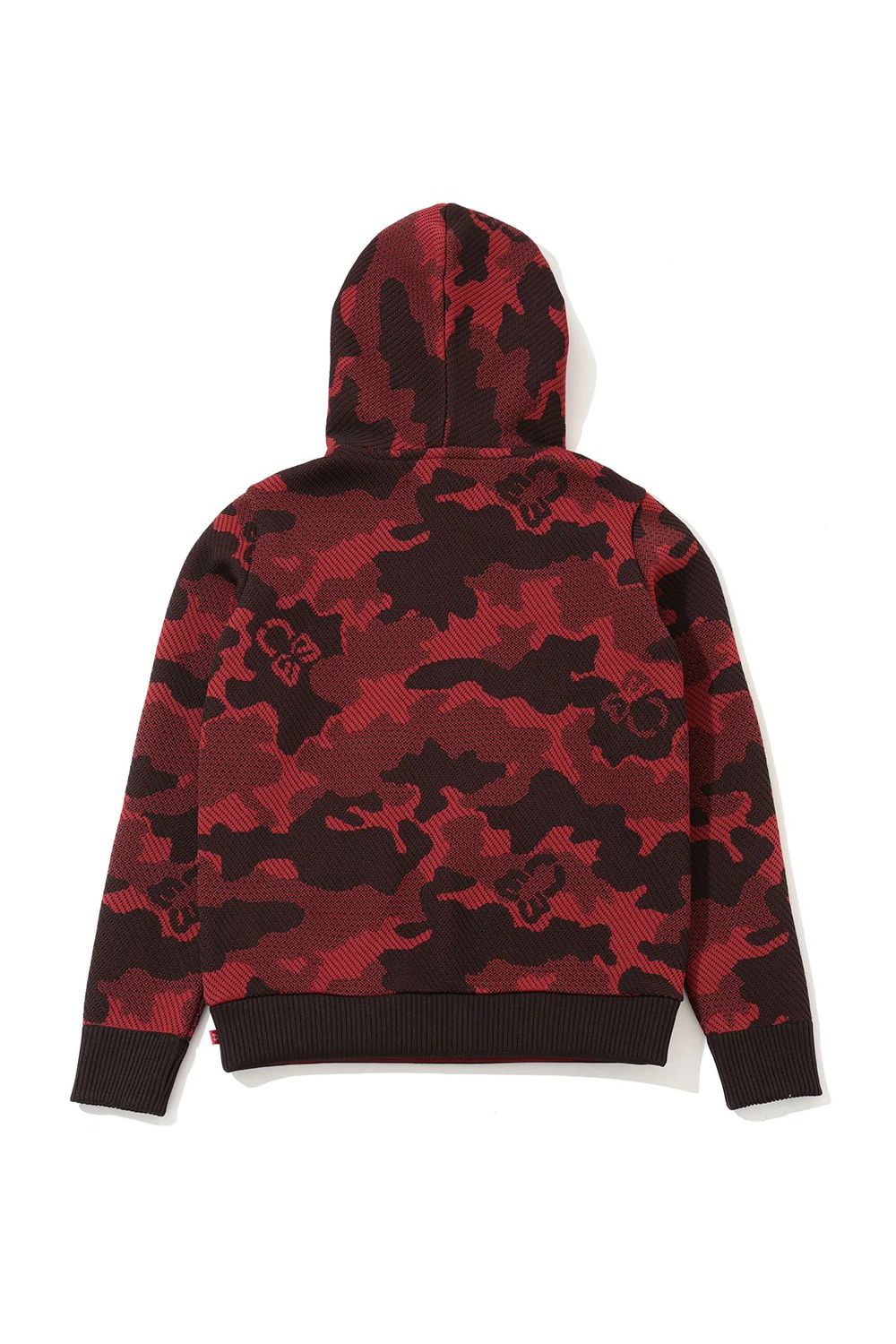 【26AW】【レディース】 MERCURY CAMO JACQUARD KNIT / ジャパンメイド カモフラジャカード ニットパーカー (レッド)