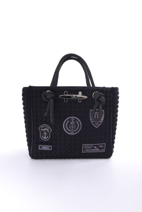 CLEAT TOTE mini TOM1002PA2 / クリート トート ミニバッグ スクエア （ブラック/パッチ）*