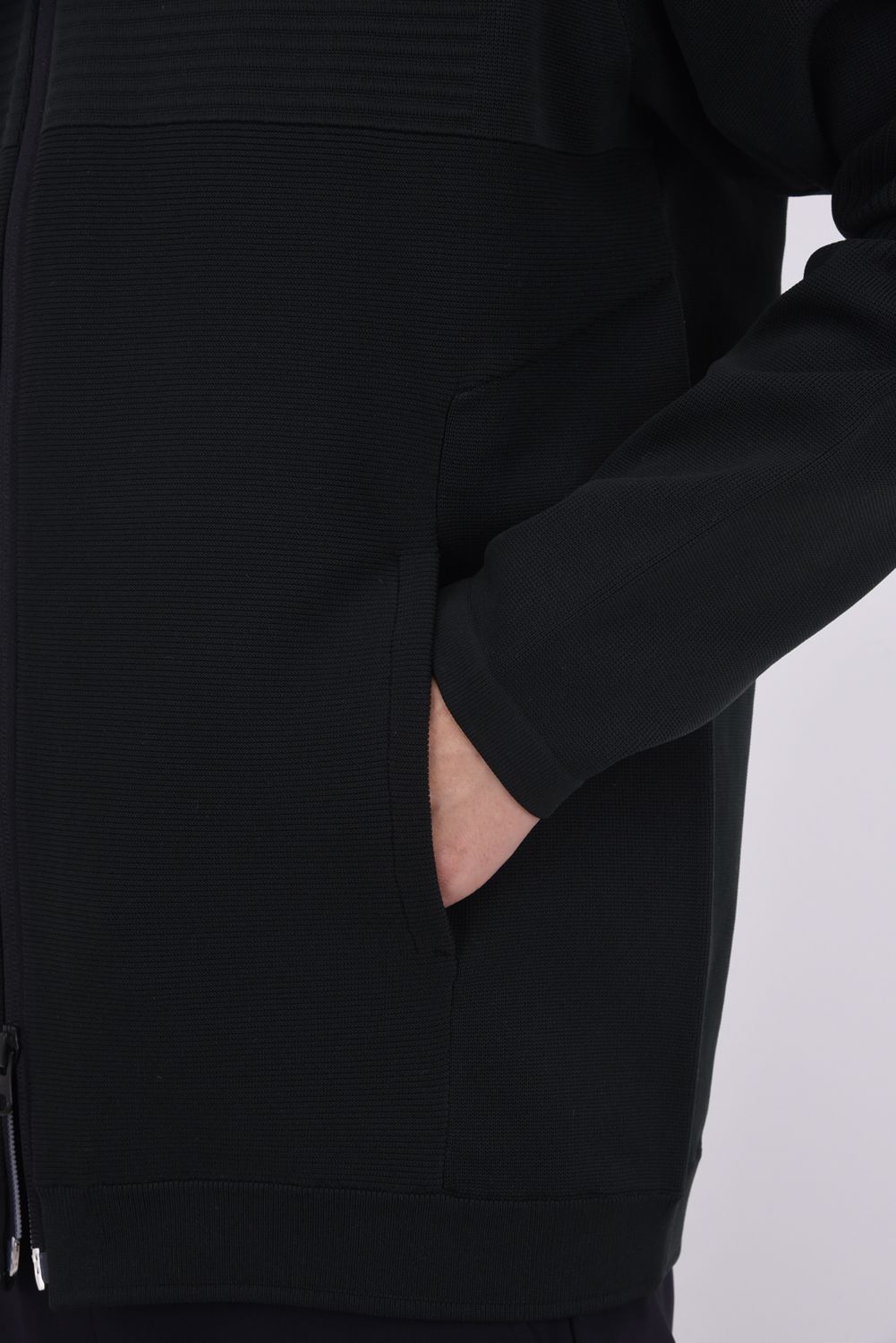 【25AW】 MEN'S WR KNIT BLOUSON / 超撥水糸 ハイネックニットブルゾン (ブラック)