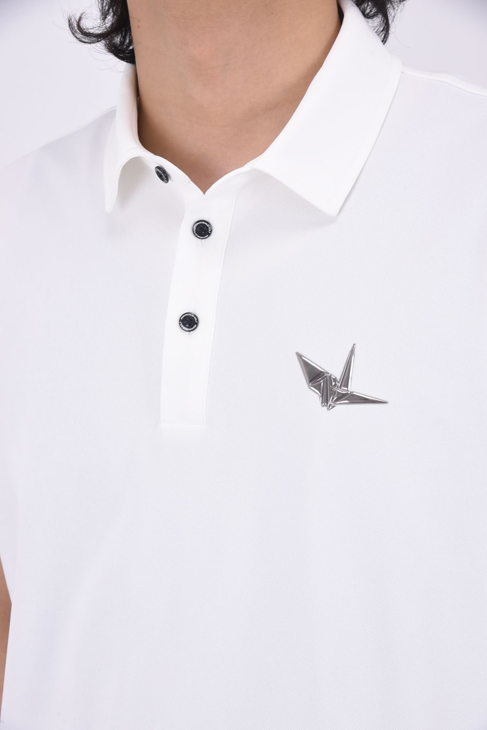 【25SS】 113 GOLF S/S POLO EMBOSS / ブランドロゴ エンボス ポロシャツ (ホワイト)
