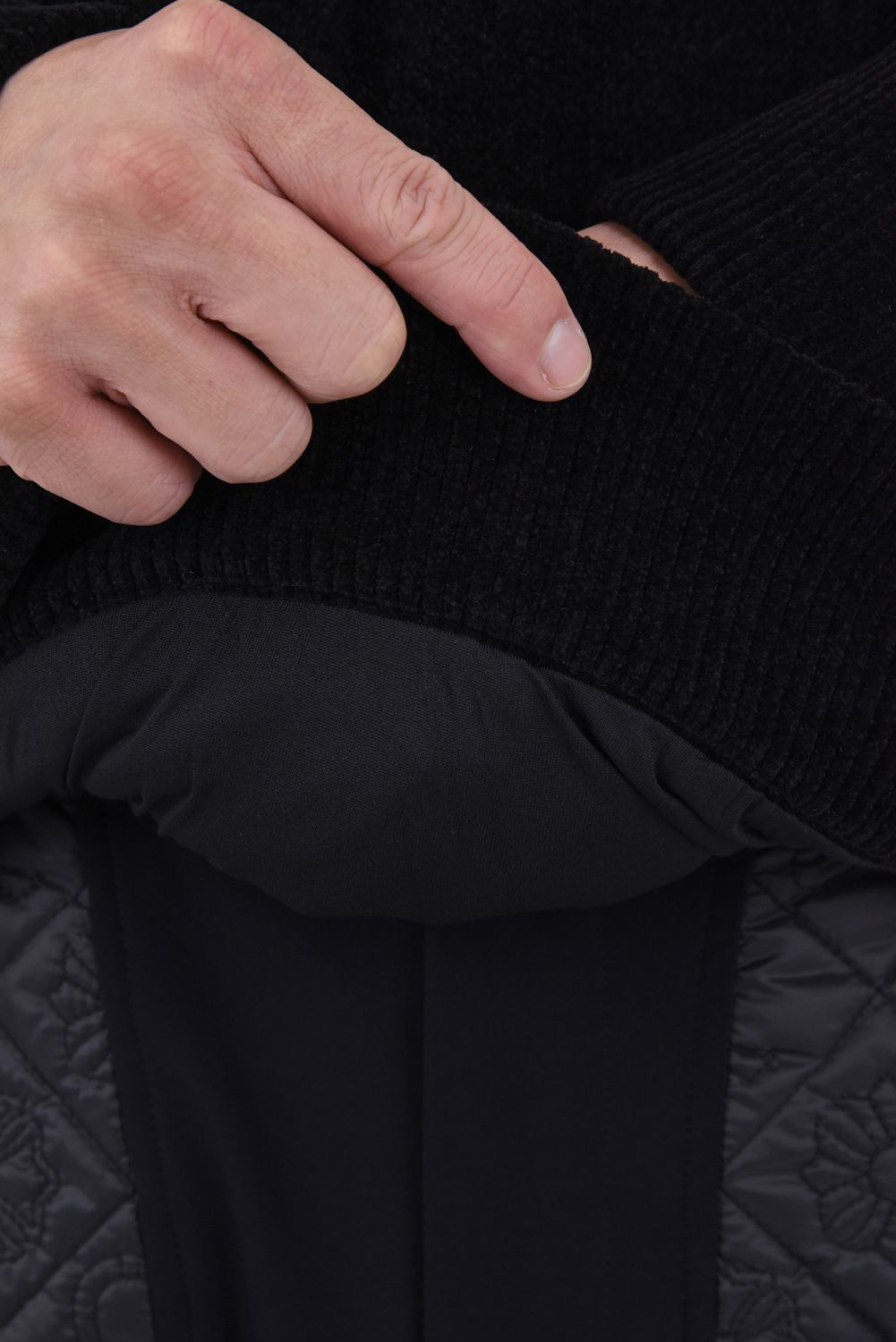 【26AW】 ACE CLUB CHENILLE KNIT / トランプモチーフ モールヤーン クルーネックニット (ブラック)