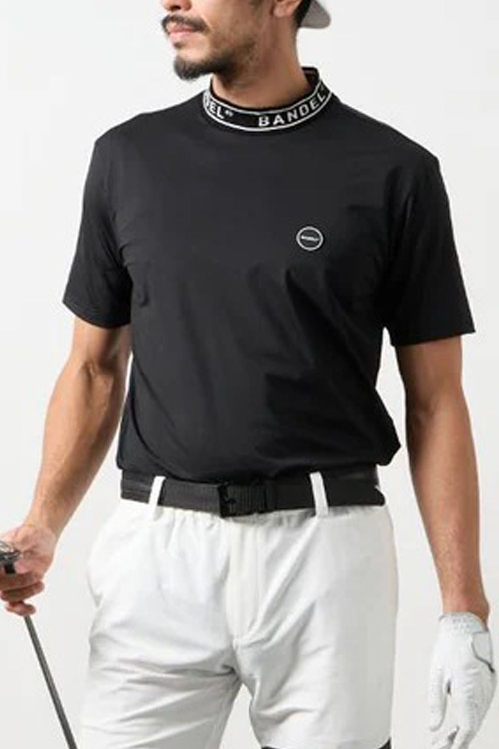 【26SS】 JACQUARD MOCK NECK / ジャガードモックネックシャツ (ブラック)