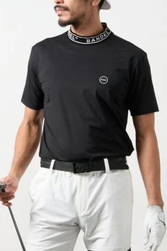 【26SS】 JACQUARD MOCK NECK / ジャガードモックネックシャツ (ブラック)