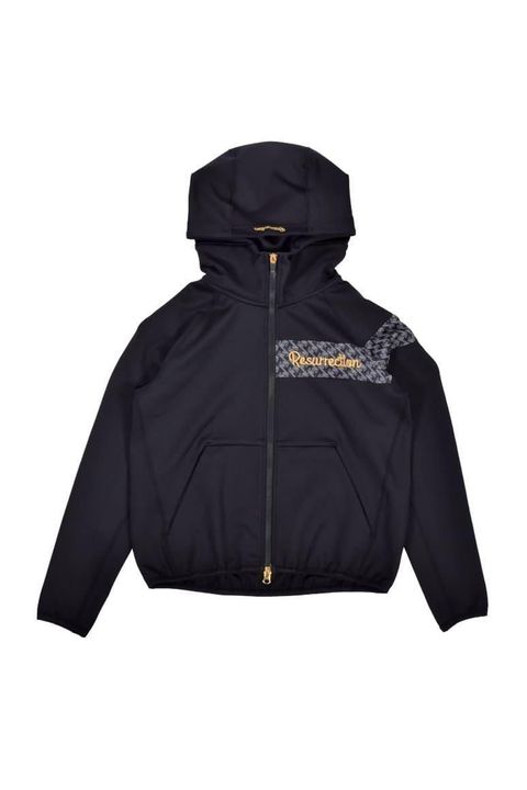 【26SS】【レディース】 GM ACCENT LINE ZIP UP PARKER / モノトーンシリーズ アクセントライン ジップアップパーカー (ブラック)*