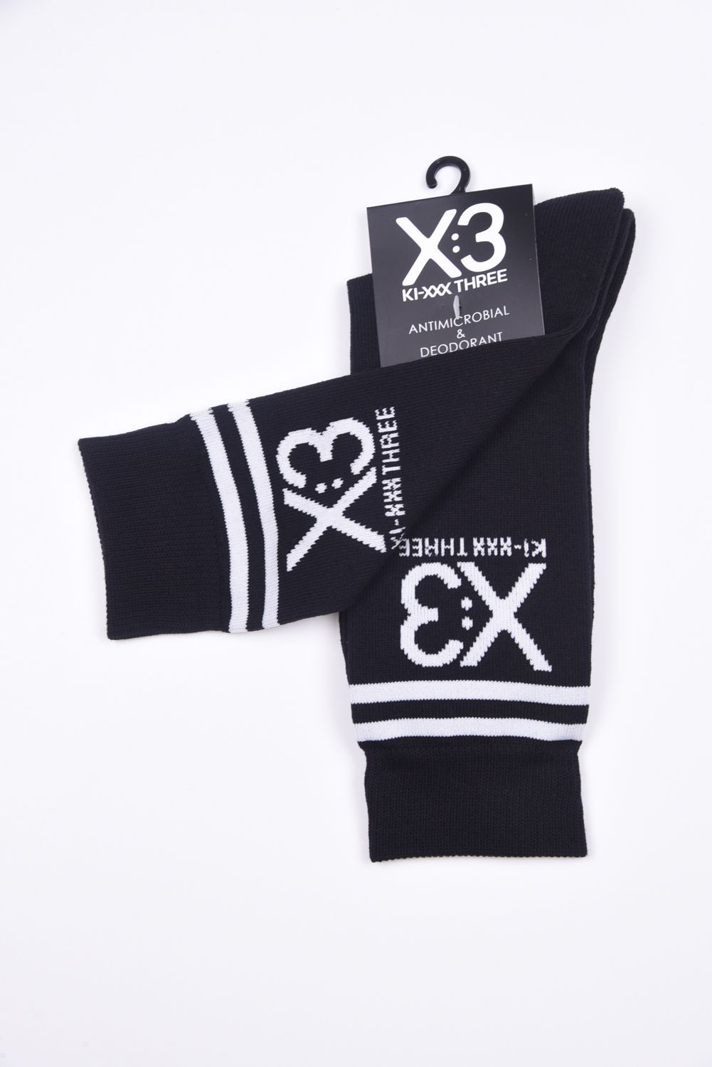 REGULAR LINE LOGO SOCKS / レギュラー ラインロゴ ソックス (ブラック)