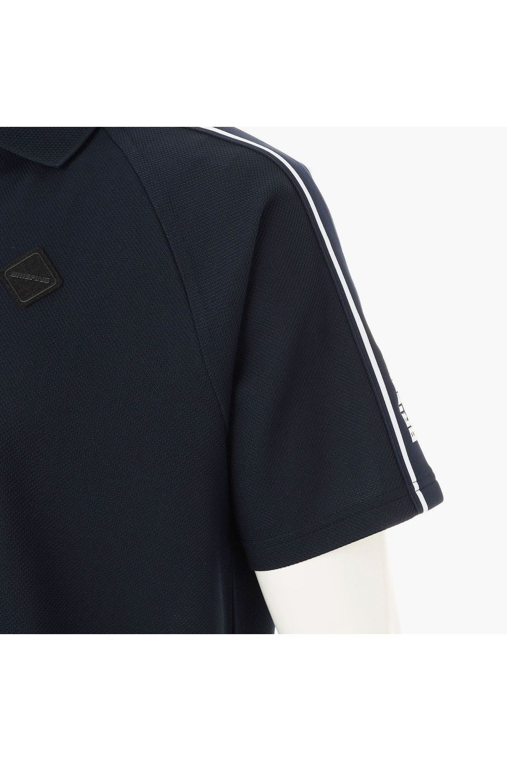 【26SS】 MEN'S LINE POLO RF / カノコ生地 ラインロゴテープ リラックスフィット ポロシャツ (ネイビー)