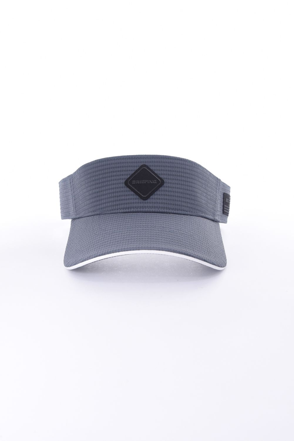 【26SS】 MEN’S SEERSUCKER VISOR / シアサッカー ダイヤモンドロゴ サンバイザー (チャコール)