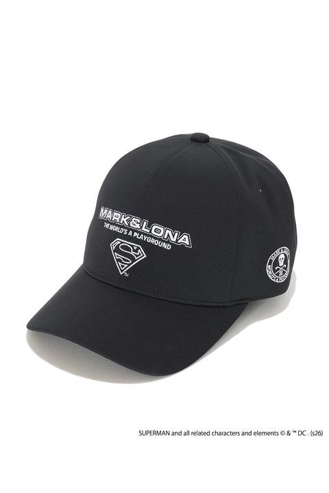 【26SS】【FER COLLECTION】 SUPER DRY TECH CAP / Supermanコラボレーション ベースボールキャップ (ブラック)