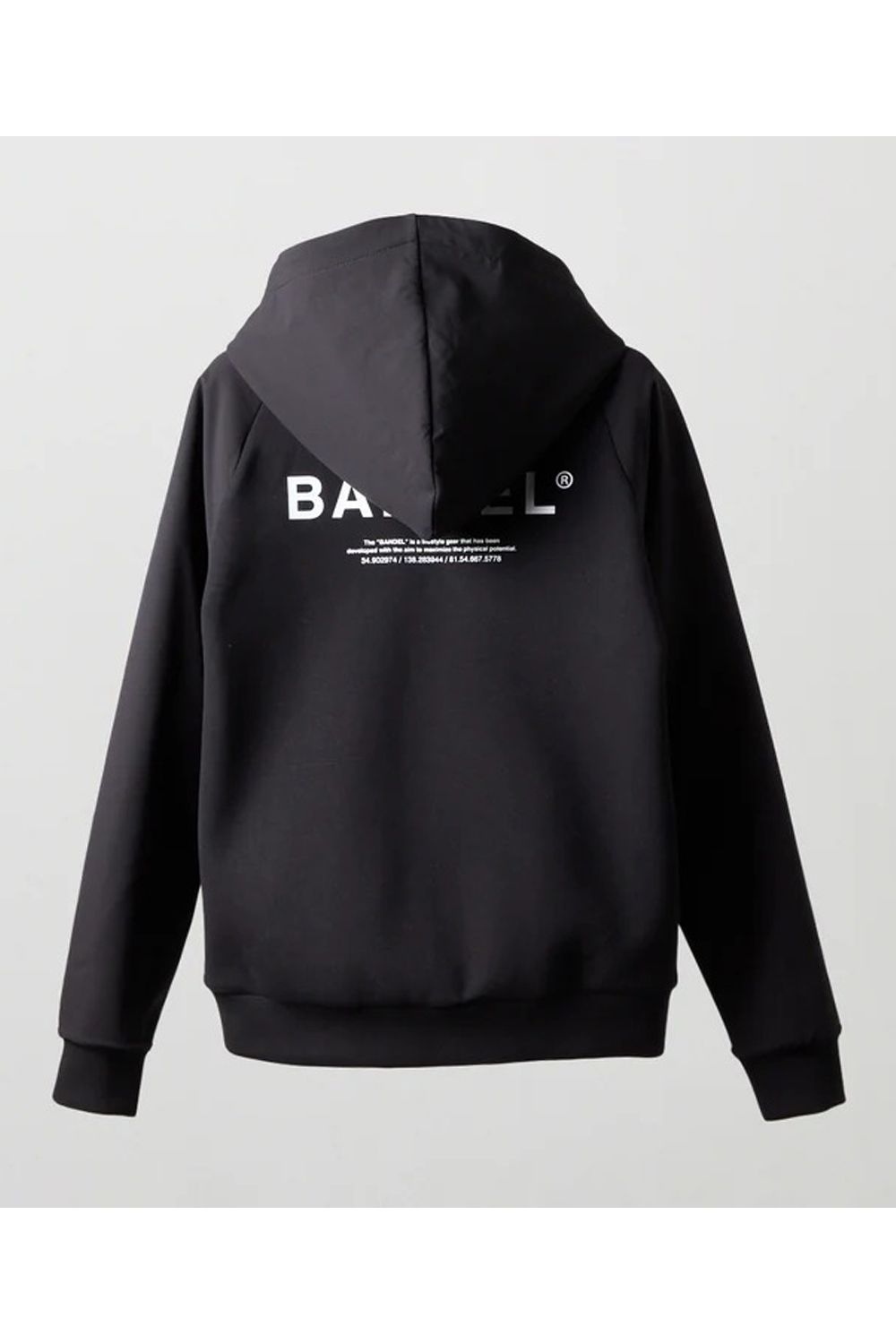 【25AW】【レディース】 SWITCH RAGLAN SLEEVE ZIP HOODIE / ボンディング素材 ラグランスリーブ ハイネックジップフーディー (ブラック)