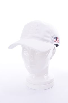 MEN’S PILE INITIAL MESH CAP / イニシャル メッシュ キャップ (ホワイト)