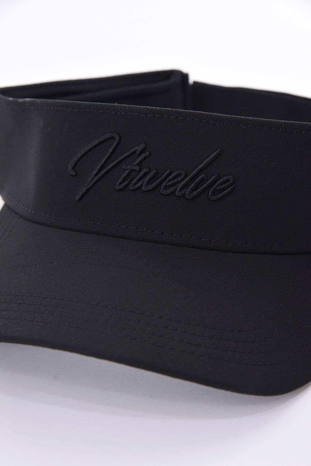【26AW】 HIDE HC VISOR / ブランドロゴ刺繍 サンバイザー (ティー付属) (ブラック)