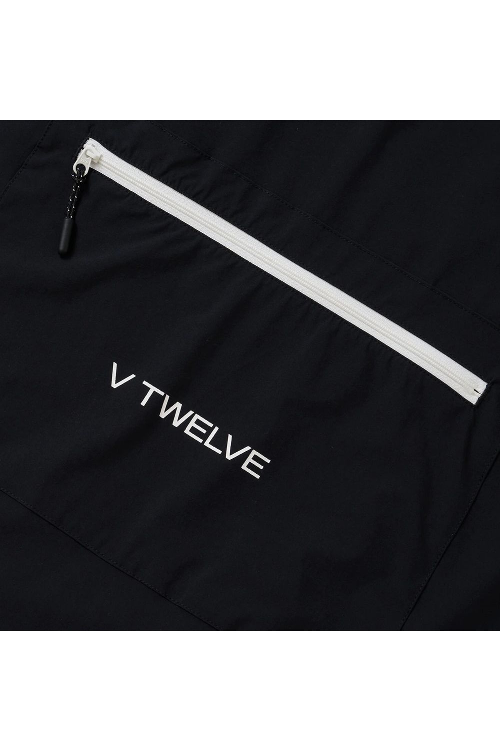 【26SS】 OZ MOCK / ストレッチナイロン カンガルーポケット モックネックTシャツ (ブラック)