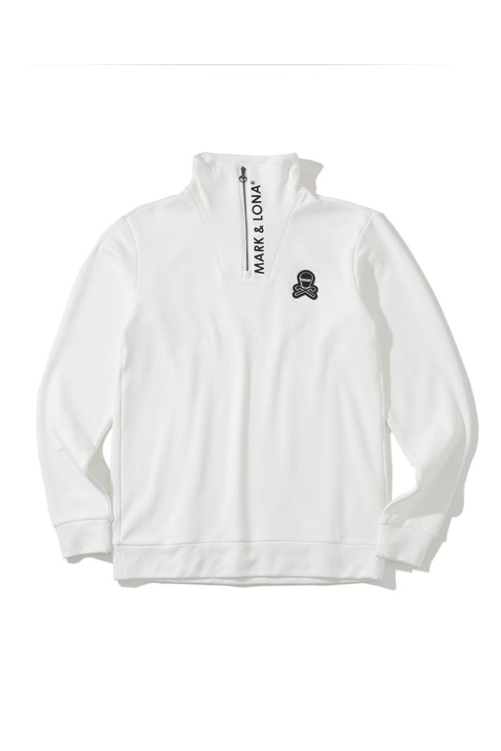 EVER MICRO FLEECE POLO / バックプリント スーパーマイクロフリース ポロシャツ (ホワイト)
