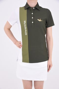 1PIU1UGUALE3 GOLF - 【レディース】 STRIPE SWITCH S/S POLO 