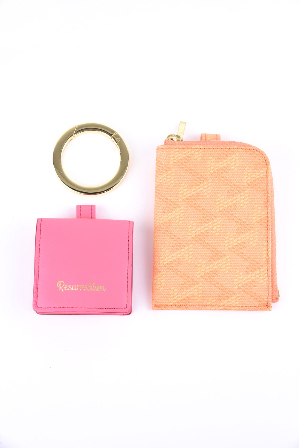 【プレゼント好適品】 Canary No.2 (カナリー) / ブランドオリジナルテキストスタイル マルチケース (サンセット/ピンク)*