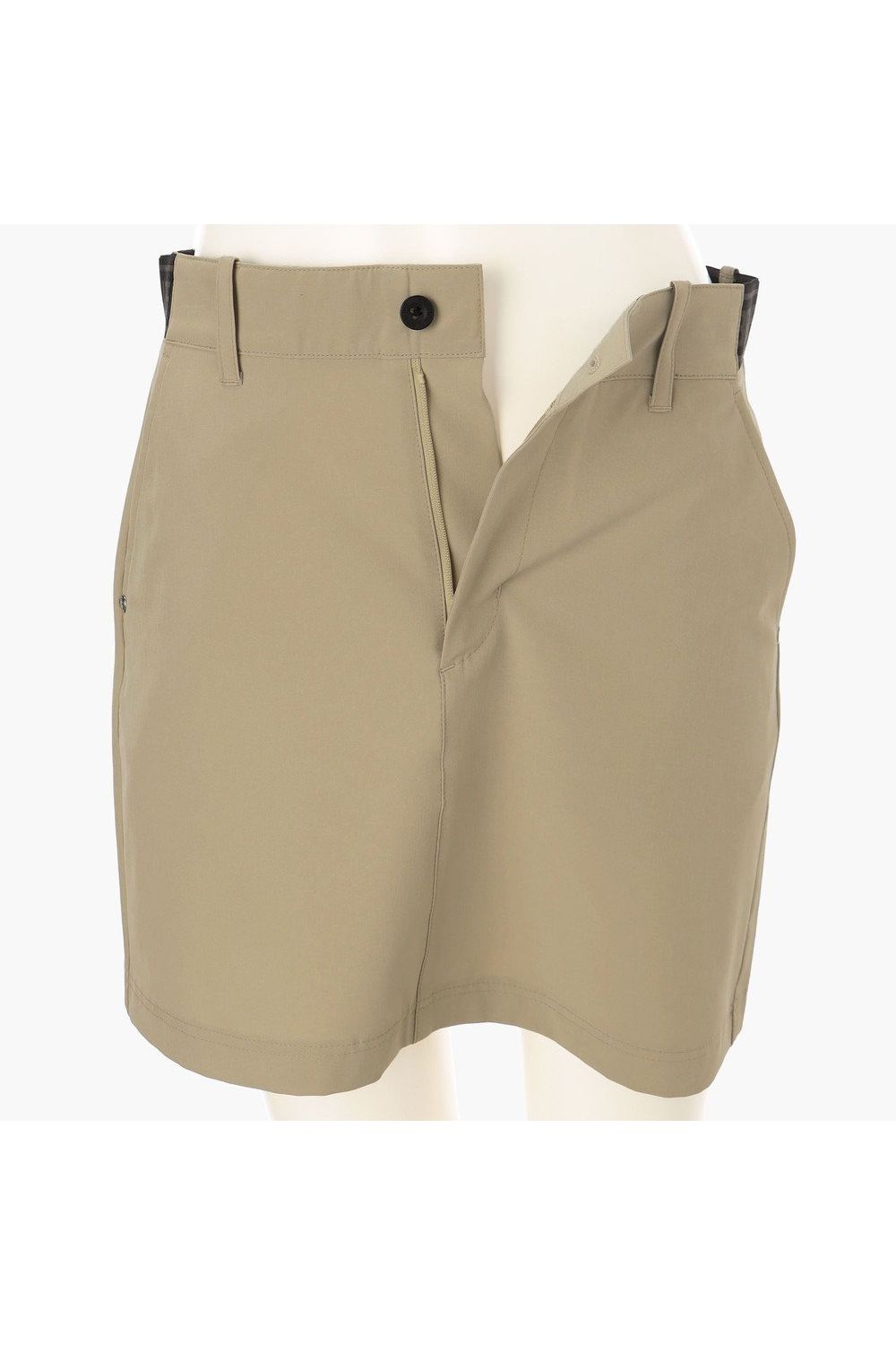 【26SS】【レディース】 WOMEN’S COOLCORE LOGO ELASTIC SKIRT / クールコア ウエストゴムベルト スカート (ベージュ).