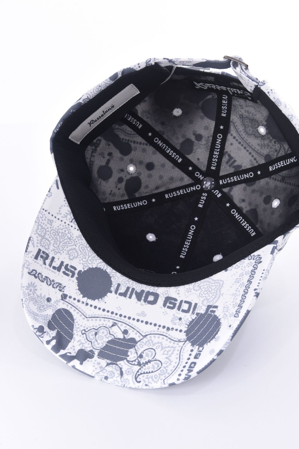 BANDANA CAP / バンダナ柄 ルチャワッペン キャップ (グレー)
