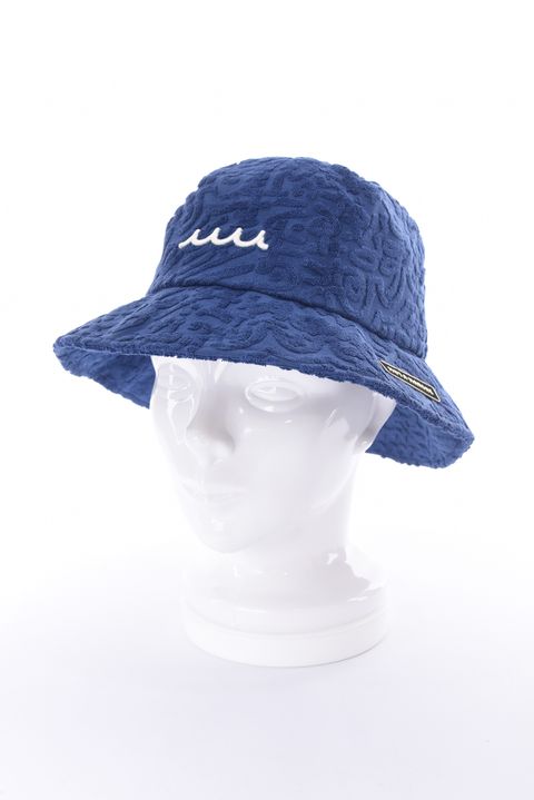 【26SS】 LINE ART PILE BUCKET HAT / パイル生地 ラインアート バケットハット (ネイビー)