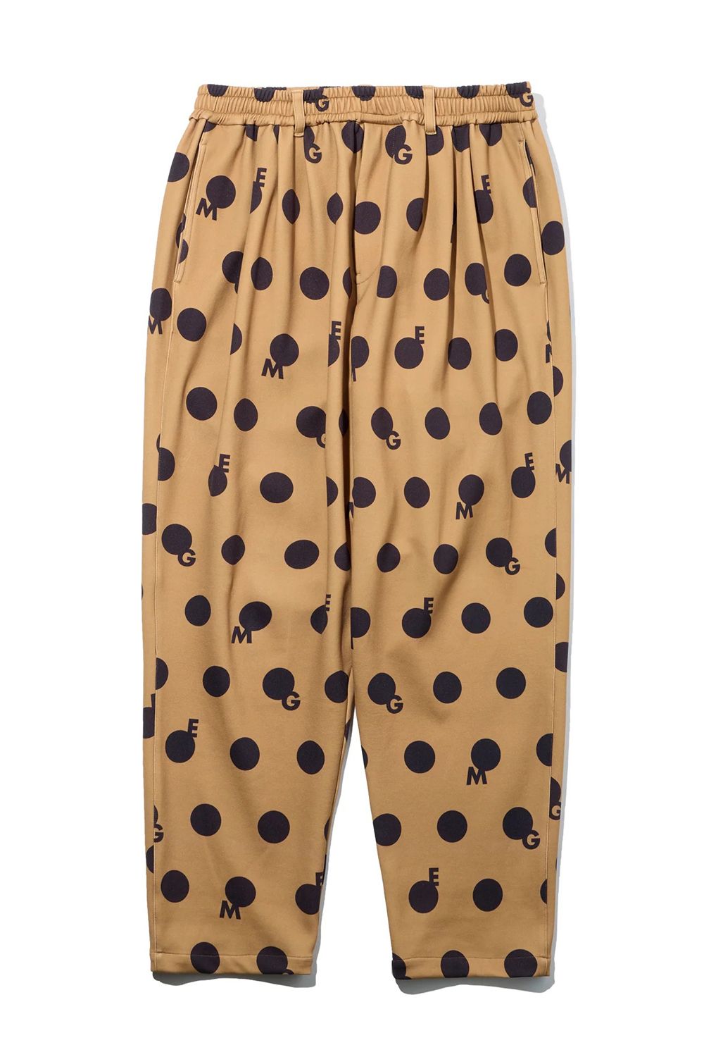 【26AW】 ORIGINAL PRINT DOT PANT / ドット柄プリント テーパードパンツ (ベージュ)