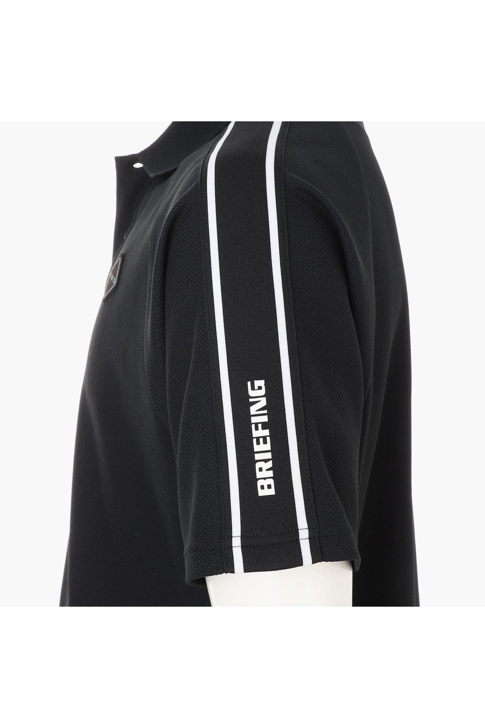 【26SS】 MEN'S LINE POLO RF / カノコ生地 ラインロゴテープ リラックスフィット ポロシャツ (ブラック)