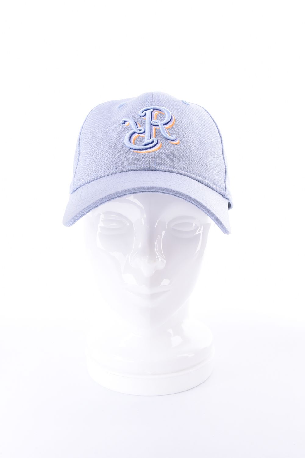 【26SS】 FIVE CONSECUTIVE CAP / リネンライク RRロゴ刺繍 キャップ (サックス)