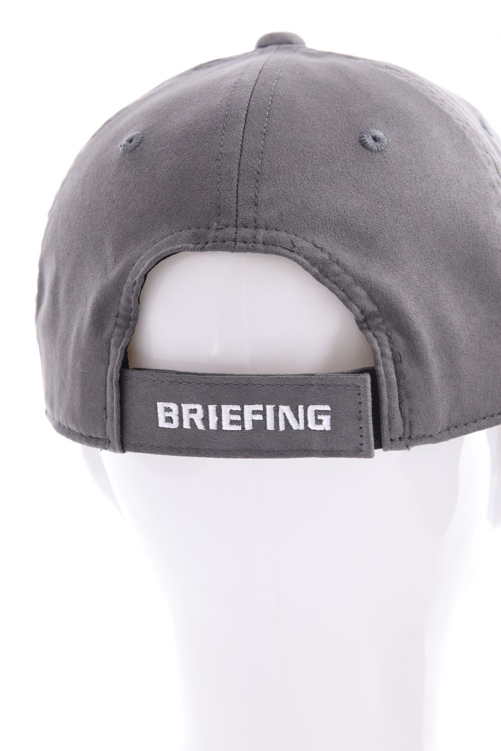 【26AW】 MEN’S SUEDE SMALL BG LOGO CAP / スウェード素材 スモールBGロゴ キャップ (グレー)