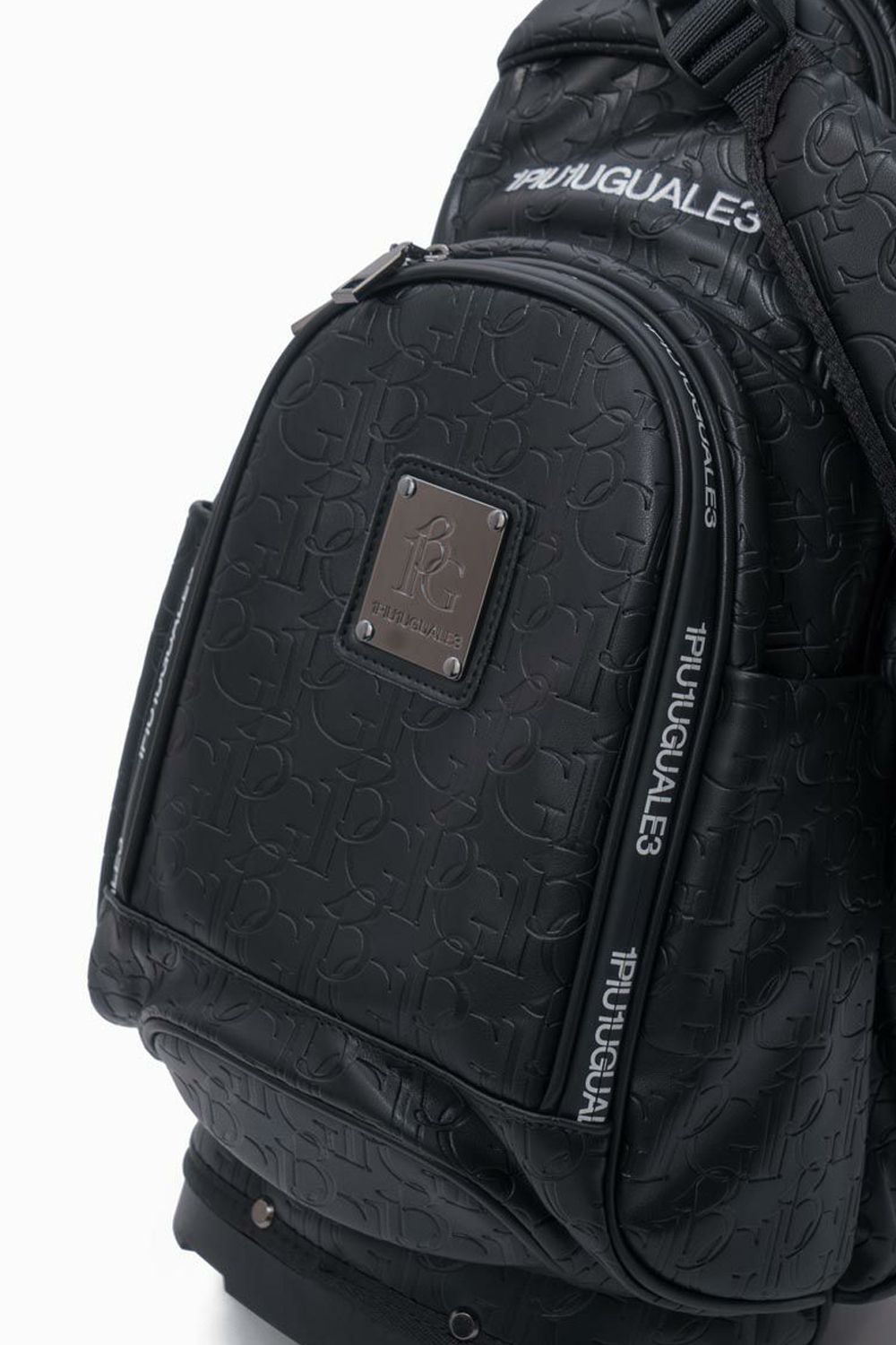 【銀行振込・代金引換不可】【返品・交換不可】  STAND CADDIE BAG / ブランドロゴ型押し スタンドタイプ キャディバッグ (ブラック)