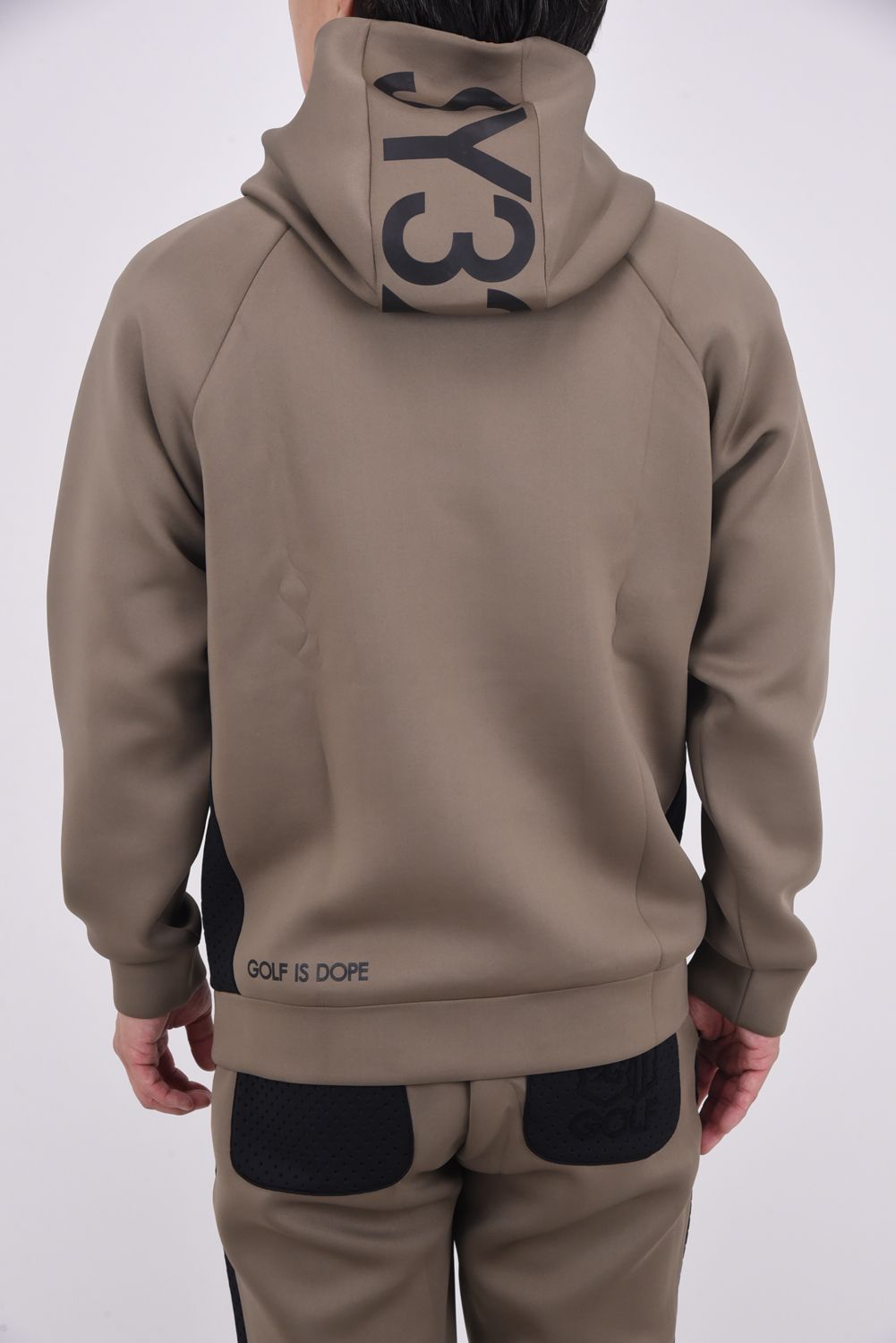 【25AW】 CARDBOARD EMBLEM PT HOODIE / ストレッチダンボール フーディー (ブラウン)