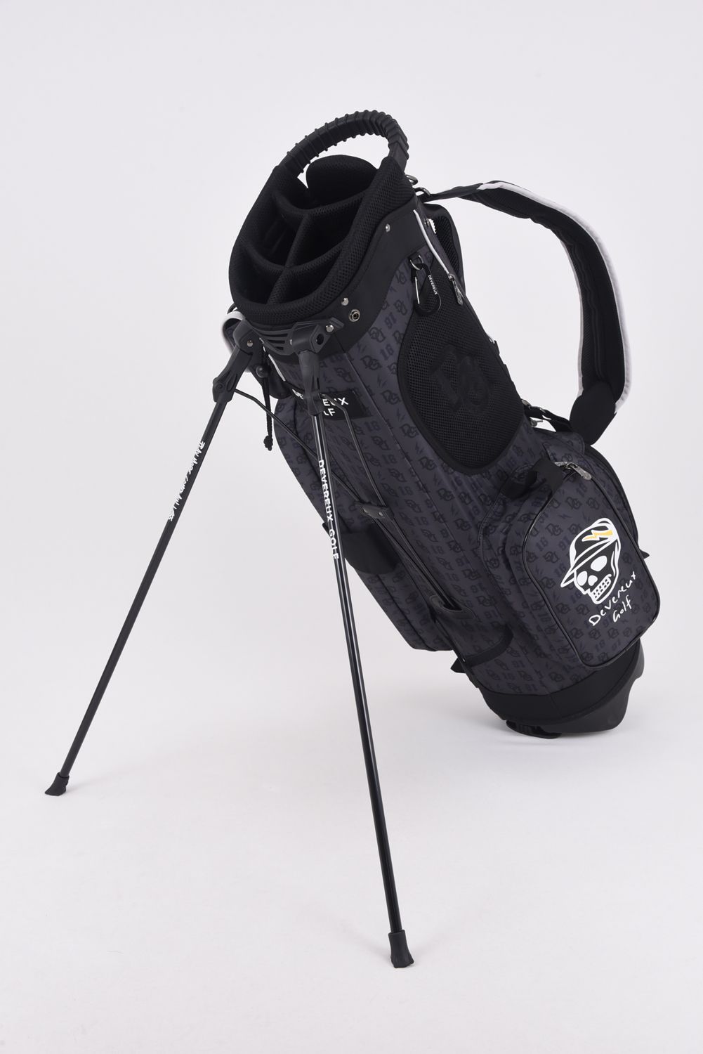 【銀行振込・代金引換不可】【返品・交換不可】 DG Monogram Caddie Bag / DGモノグラム総柄 スタンドタイプ キャディバッグ (ブラック)