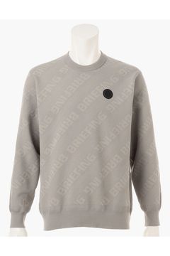 【25AW】 CE MEN'S WR BIAS LOGO CREWNECK KNIT / バイアスロゴジャカード クルーネックニット (グレー)