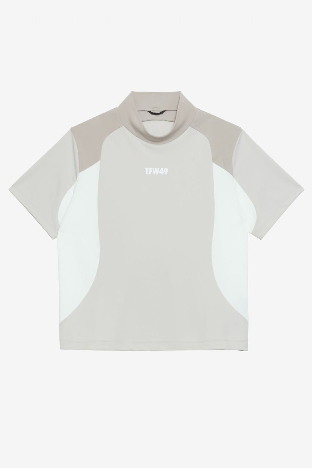 TFW49 ホワイト ハイネックシャツ　ショートスリーブ TFW49 - 【25AW】【レディース】 RELAX HALF MOCKNECK T