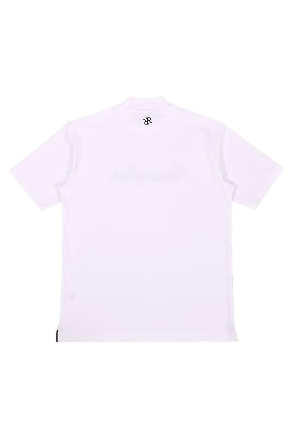 【26SS】 SILICON LOGO MOCK NECK / モノトーンシリーズ 3Dシリコンロゴ モックネックTシャツ (ホワイト)*