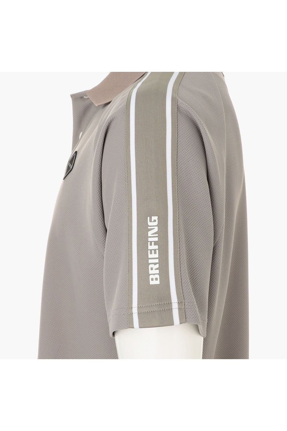 【26SS】 MEN'S LINE POLO RF / カノコ生地 ラインロゴテープ リラックスフィット ポロシャツ (ライトブラウン)