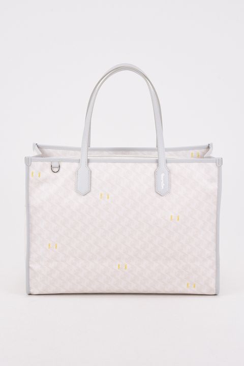 【26SS】  LANIUS SQUARE BIG (ラニウス スクエア ビッグ) / ブランドオリジナルテキスタイル ボストンバッグ （モノホワイト）*