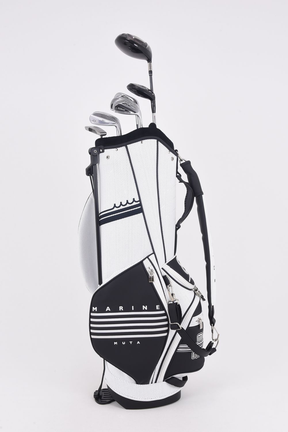 【銀行振込・代金引換不可】【返品・交換不可】 CADDY BAG / CONTINUA バイカラー キャディバッグ (ホワイト)