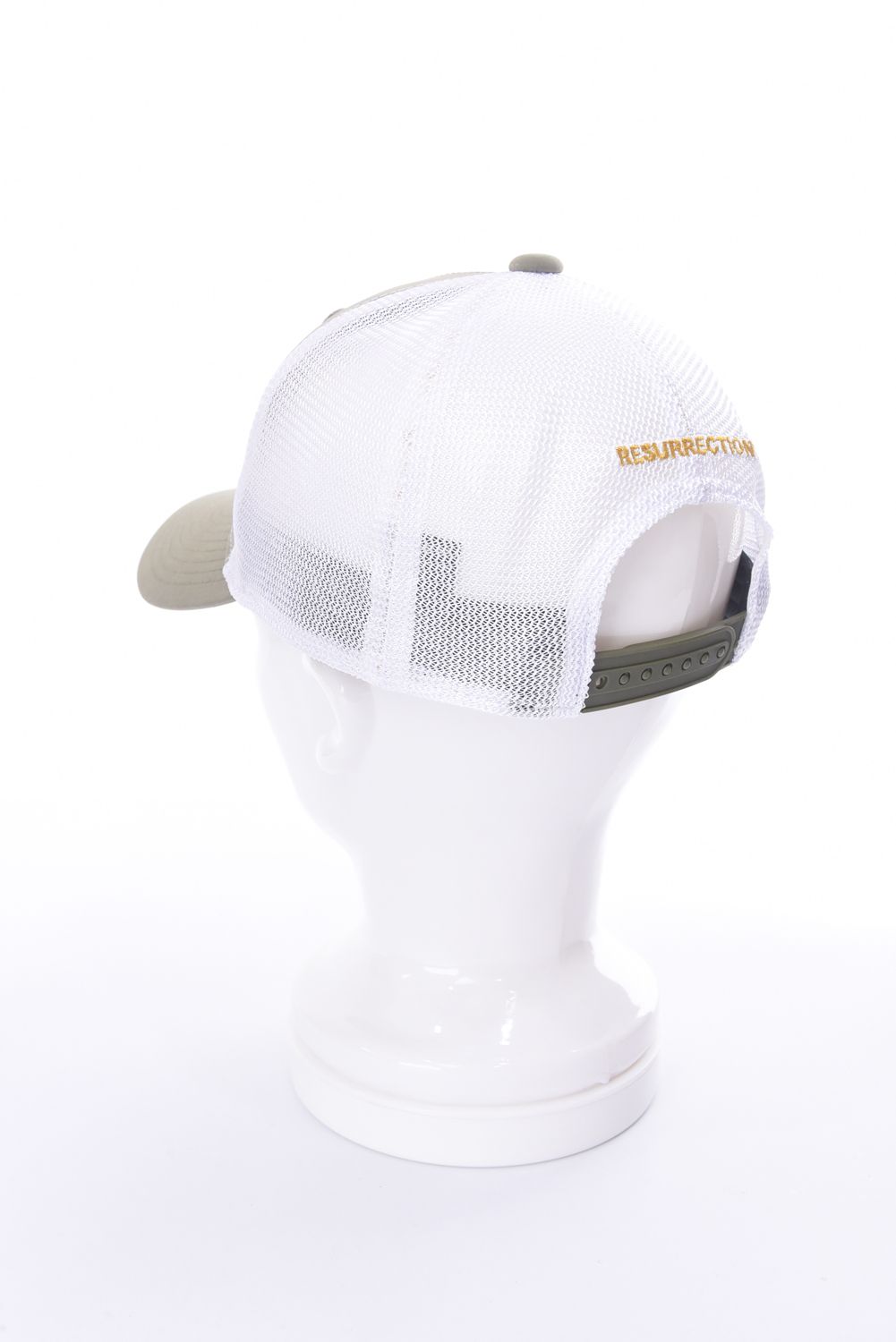 公式サイト - ハイブランドの新作が続々登場 Resurrection - GM EMBOSS MESH CAP / ブランドロゴ刺繍 メンズウェア