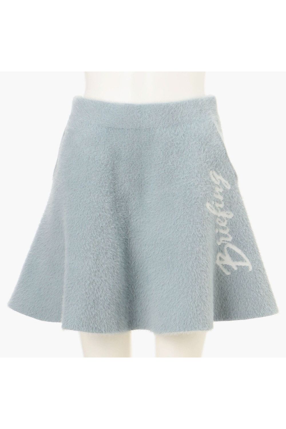 【26AW】【レディース】 WOMEN’S SHAGGY KNIT FLARE SKIRT / フレアシルエット シャギーニットスカート (サックス)