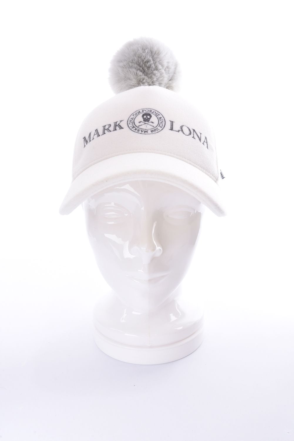 【レディース】ATLANTRIS SPARKLE POM CAP / エコファー梵天 キャップ (ホワイト)