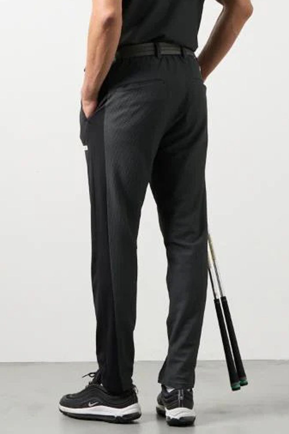 【26SS】 DRY WAFFLE SWITCH TAPERD PANTS / ドライワッフル サイド切り替え テーパードパンツ (チャコールグレー)