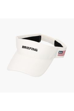 MENS WASHED VISOR / ブランドロゴ刺繍 ウォッシュド サンバイザー (ホワイト)