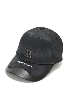 GAUGE CRYSTAL ICON CAP / オリジナルカモジャカード 異素材切り替え ベースボールキャップ (ブラック)