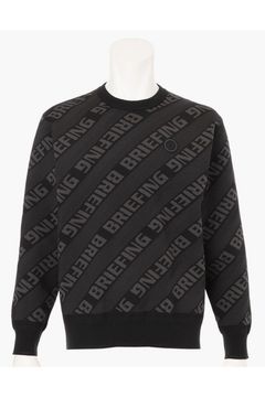 【25AW】 CE MEN'S WR BIAS LOGO CREWNECK KNIT / バイアスロゴジャカード クルーネックニット (ブラック)
