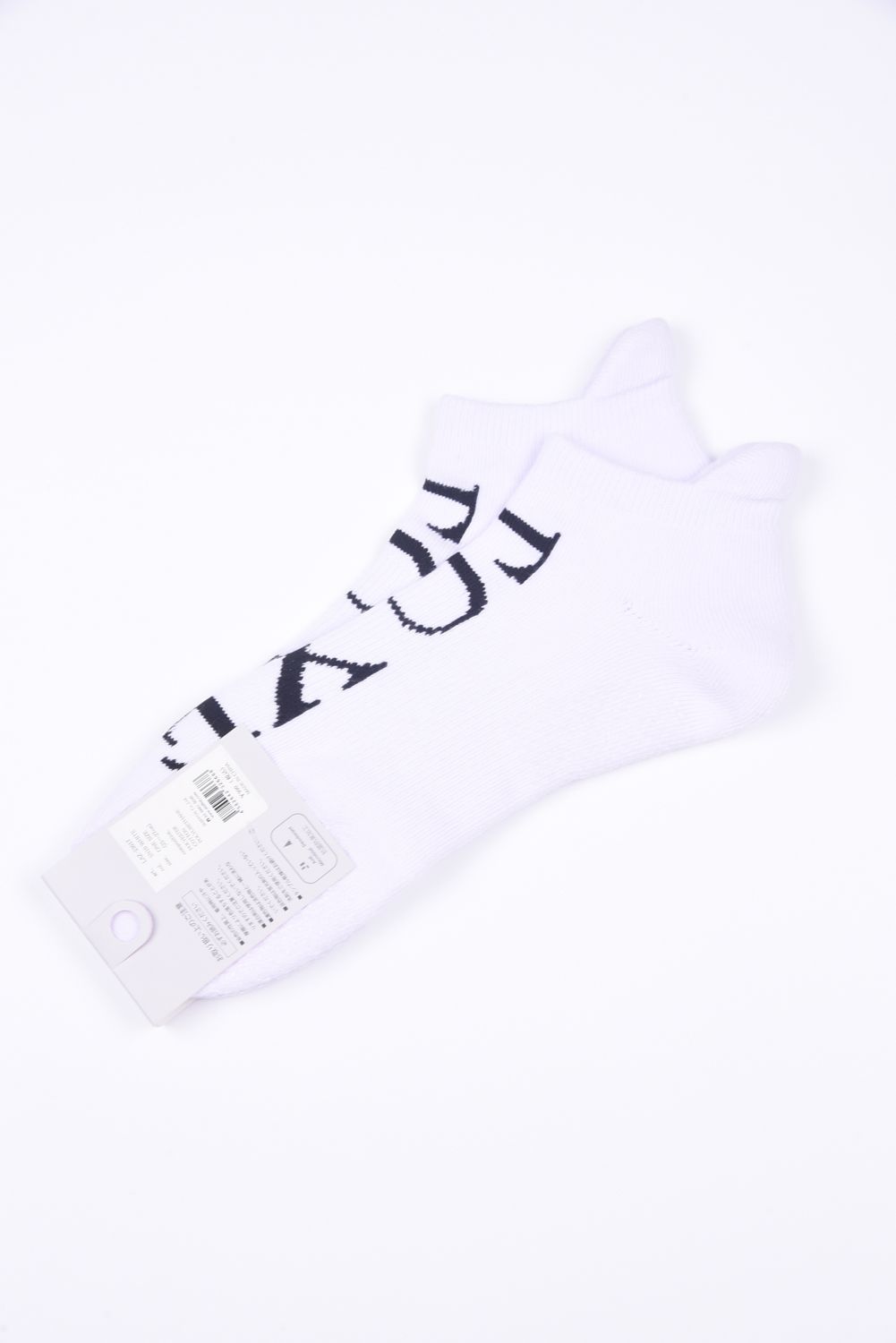 LUXE LOGO SOCKS / ブランドロゴ ソックス (ホワイト)