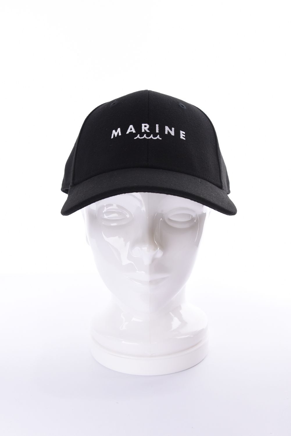 【26AW】 COLLEGE LETTERING CAP / ブランドロゴ刺繍 キャップ (ブラック)