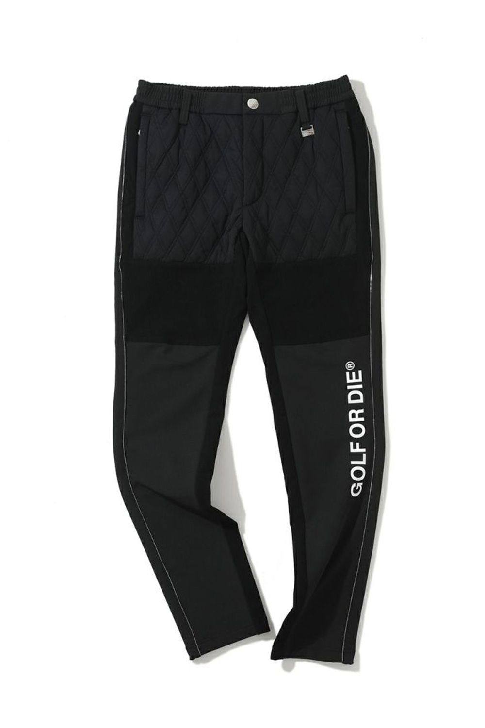 SYNAPCE QUILTED HYBRID TAPERED PANTS / キルティング ハイブリッド パンツ (ブラック)
