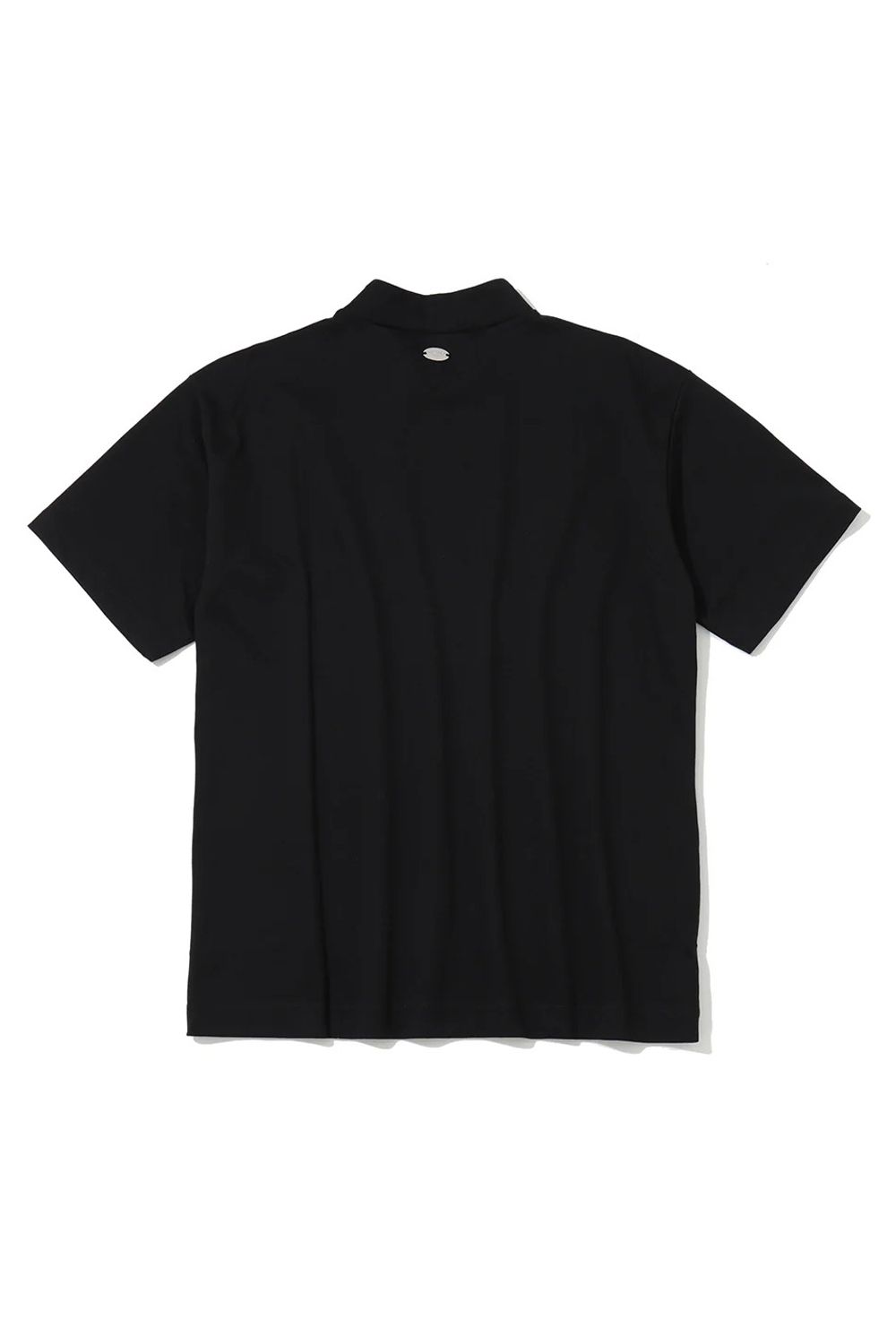 【26SS】 BLUR SIGN SPECTRUM PERFORMANCE MOCK / フロントロゴプリント スワロフスキー モックネックTシャツ (ブラック)